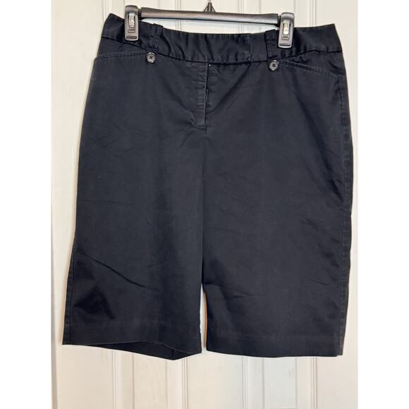 Women’s Worthington Modern Fit Bermuda Shorts, Black, Size 12 - Picture 1 of 7